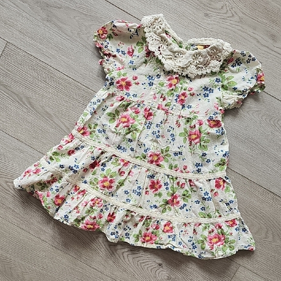 April Cornell Tiered Vintage Floral Dress, 12-18 Months - Picture 1 of 8